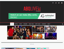 Tablet Screenshot of abq-live.com